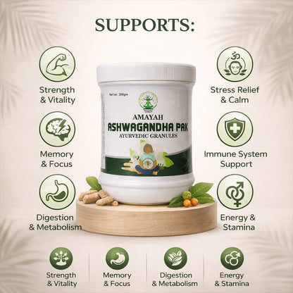 AMAYAH ASHWAGANDHA PAK (AYURVEDIC GRANULES)